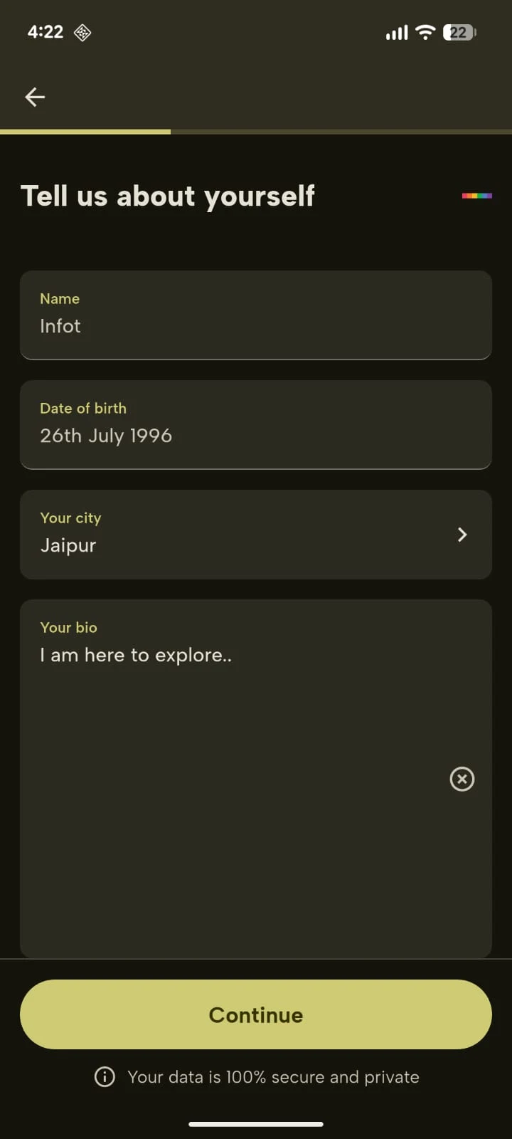 Milo app screenshot